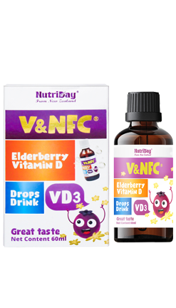 纽奇V&NFC接骨木莓维生素D滴液